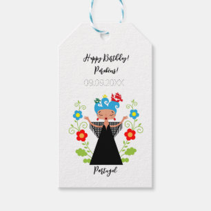 Fado-Sängerin mit portugiesischen Karawanenschiffe Geschenkanhänger