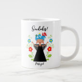 Fado-Sängerin mit portugiesischen Karawanenschiffe Jumbo-Tasse (Rechts)