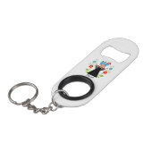 Fado-Sängerin mit portugiesischen Karawanenschiffe Mini Flaschenöffner (Vorderseite Schrägansicht)