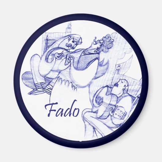 Fado-Sängermagnet Magnet (Vorne)