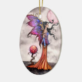 Fae Abigail Feen Fantasie Schmuckstück Keramik Ornament (Links)