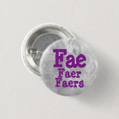 Fae Faer Faers Pronomen Button (Vorne & Hinten)