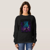 Fae Fey Gothic Emo Goblincore Ästhetik Dunkler Wal Sweatshirt (Vorne ganz)