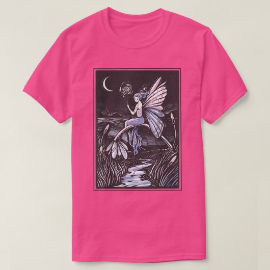 Faecore Fairy Night Fairycore Fantasy Magic Nature T-Shirt (Design vorne)