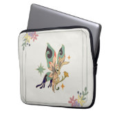 Faecore Graphic Art, Beige Fairy Butterfly Laptopschutzhülle (Vorderseite Links)