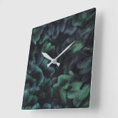 Faerie Forest  Square Wall Clock Quadratische Wanduhr (Winkel)