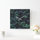 Faerie Forest  Square Wall Clock Quadratische Wanduhr (Zuhause)