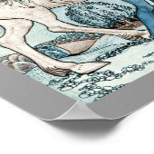 Faeries on White Horse Poster (Ecke)