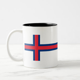 Færøerne - Føroyar - Faroyar Zweifarbige Tasse