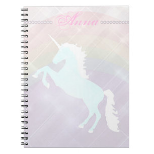 Faetastic unicorn pink personalize notizblock