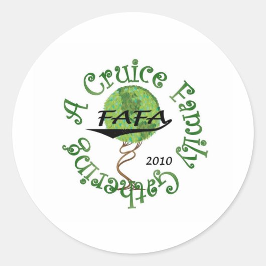 FAFA RUNDER AUFKLEBER (Vorderseite)