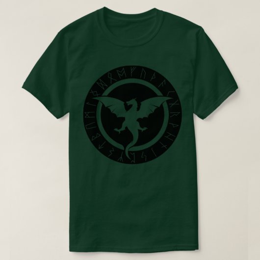Fafnir Dragon Viking Sigurd Norse Mythology T-Shirt (Design vorne)