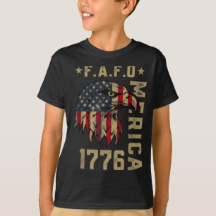 Fafo 1776 Amerika Weißkopfseeadler amerikanische F T-Shirt