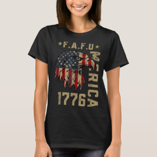 Fafo 1776 Amerika Weißkopfseeadler amerikanische F T-Shirt