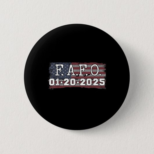 Fafo 20. Januar 2025 Einweihung des US-Präsidenten Button (Vorderseite)