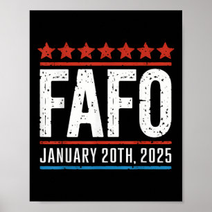 Fafo 20. Januar 2025 Einweihung des US-Präsidenten Poster