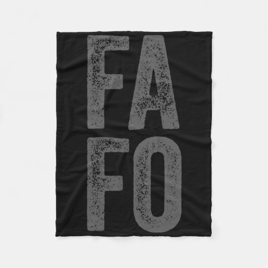 Fafo Around Find Out Fleecedecke (Vorderseite)