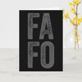 Fafo Around Find Out Karte (Gelbe Blume)