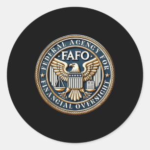 Fafo Bundesstaatliche Aufsichtsbehörde Runder Aufkleber