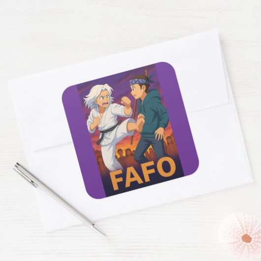FAFO Fearless Older Woman–Bold Kick Sticker (Umschlag)