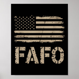 Fafo Flag Poster