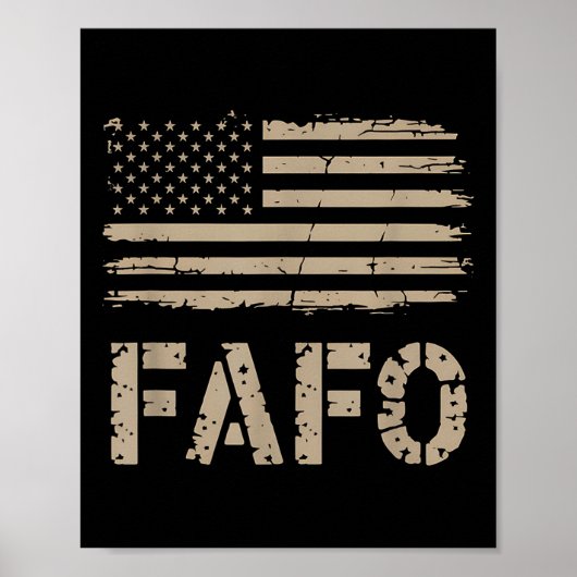 Fafo Flag Poster (Vorne)