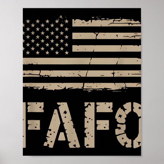Fafo Flag Poster (Vorne)