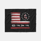 Fafo Flag Trump Funny  Fleecedecke (Vorderseite (Horizontal))