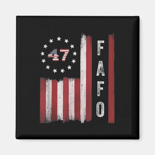 Fafo Flag Trump Funny Magnet (Vorne)