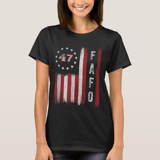 Fafo Flag Trump Funny T-Shirt (Vorderseite)