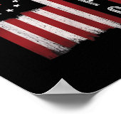 Fafo-Flagge Trump Lustig  Poster (Ecke)
