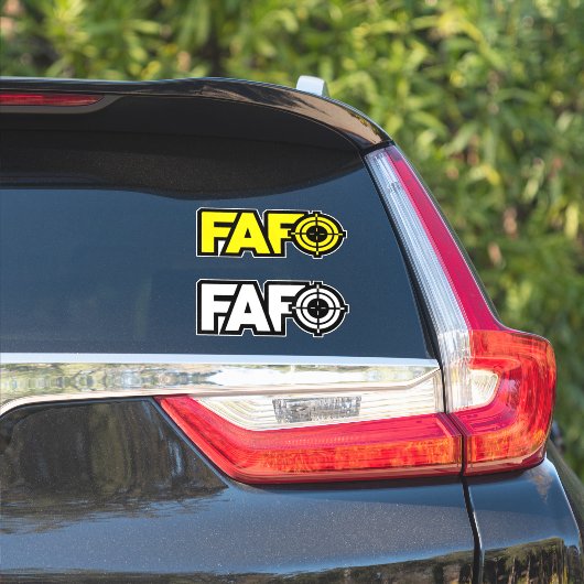 FAFO Fu*k herum und finden Sie heraus, Auto Aufkleber (Auto Seite)