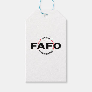 FAFO Handlungen haben Konsequenzen Geschenkanhänger