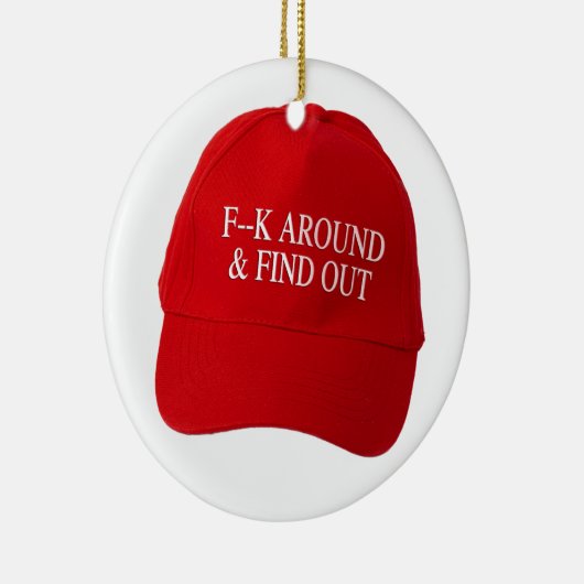 FAFO Hat Keramik Ornament (Rechts)