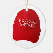 FAFO Hat Keramik Ornament (Links)