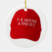 FAFO Hat Keramik Ornament (Hinten)