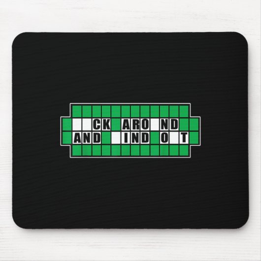 Fafo Löse Rätsel um Design zu finden Mousepad (Vorne)
