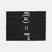 Fafo Math Equation Funny Novelty Math Teacher Nerd Fleecedecke (Vorderseite (Horizontal))