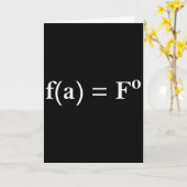 Fafo Math Equation Funny Novelty Math Teacher Nerd Karte (Gelbe Blume)