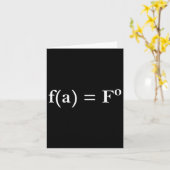 Fafo Math Equation Funny Novelty Math Teacher Nerd Karte (Gelbe Blume)