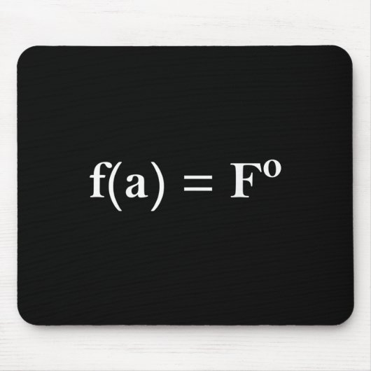 Fafo Math Equation Funny Novelty Math Teacher Nerd Mousepad (Vorne)