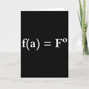 Fafo-Math-Gleichung Lustiges Geschenk für Matheleh Karte