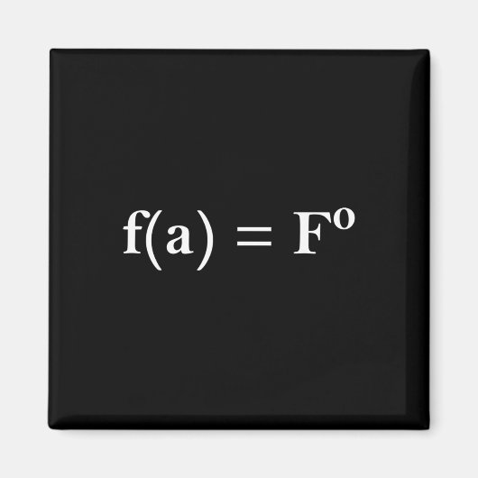 Fafo-Math-Gleichung Lustiges Geschenk für Matheleh Magnet (Vorne)