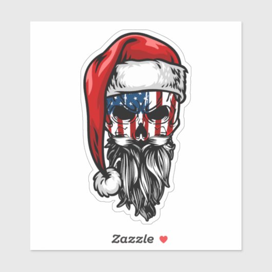 FAFO Santa Custom-Cut Vinyl Sticker (Blatt)