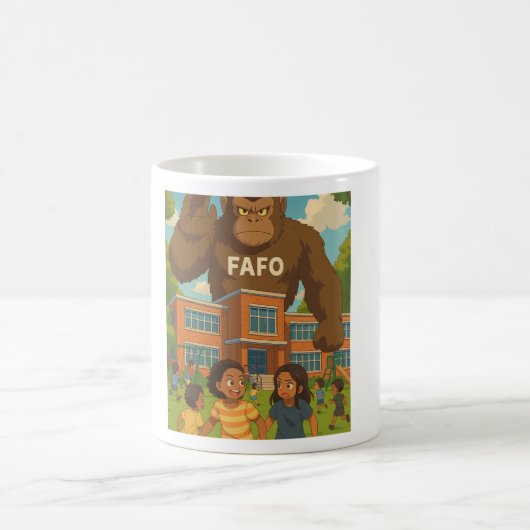 FAFO – The Guardian Stands Watch Kaffeetasse (Mittel)
