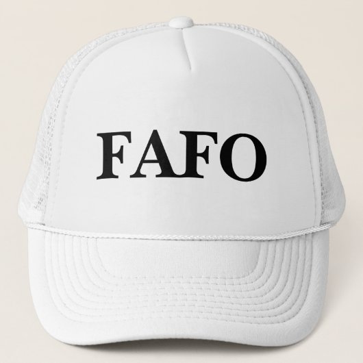 FAFO Trucker Hat Truckerkappe (Vorderseite)