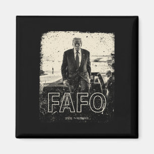Fafo Trump Bedrängter Präsident Trump Fafo Magnet