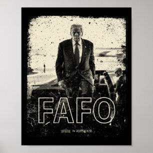 Fafo Trump Bedrängter Präsident Trump Fafo Poster