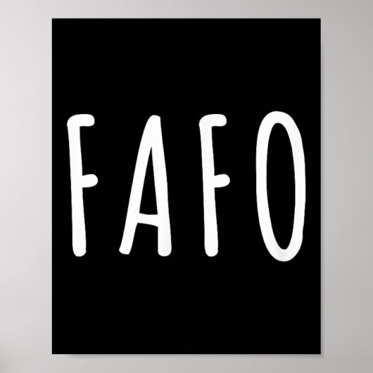 Fafo Trump, Donald Trump Fafo Poster (Vorne)