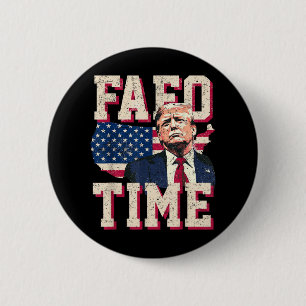 Fafo Trump Flag Funny Button